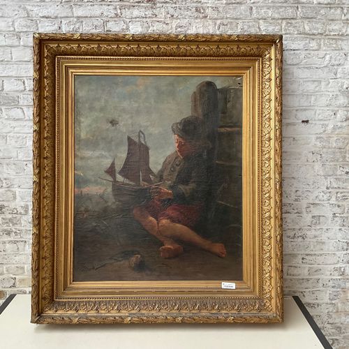 C. Tissot - Jongen met speelgoedboot https://www.Bva-auctions.Com/nl/auction/lot&hellip;