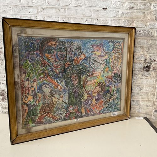 Belgische school - Compositie met figuren https://www.Bva-auctions.Com/nl/auctio&hellip;