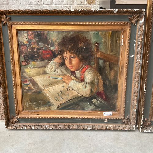 Italiaanse school - drie romantische kinderportretten https://www.Bva-auctions.C&hellip;