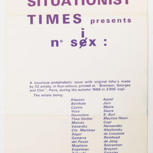 [Avant-Garde 1955-1975] Jacqueline de Jong, The Situationist Times 6 Les Temps S&hellip;