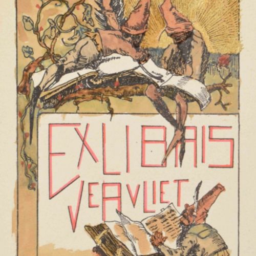 [Fine Arts: 20th-Century Graphic Arts (Lithographs, Etchings, etc.)] [Bookplates&hellip;