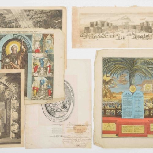 [Graphic Arts, Paintings & Drawings 16th-19th Century] Seven prints: (1) Corneli&hellip;