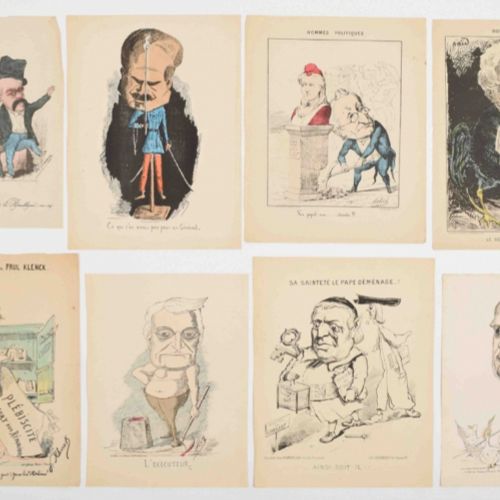 [Graphic Arts, Paintings & Drawings 16th-19th Century] [Caricature] 35 lithograp&hellip;