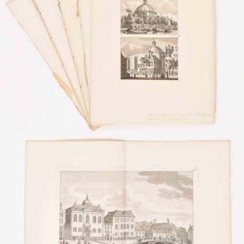 [Amsterdam] [Abraham Rademaker] Lot with 49 engravings on 29 leaves Principaleme&hellip;