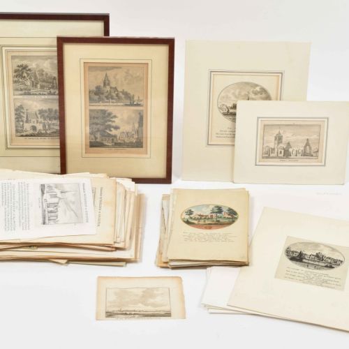 [Topography: The Netherlands] [Netherlands. Rademaker] Lot with ± 300 engravings&hellip;