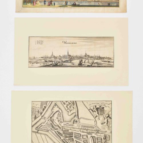 [Topography: The Netherlands] [Zeeland] 8 prints: (1) "Gezigt van het Molenwater&hellip;