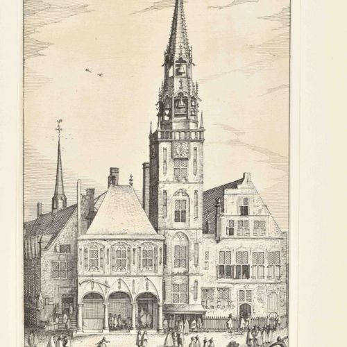 [Amsterdam] [Engravings/ lithographs] "Diakene Oude Vrouwen" "De Muyder Poort". &hellip;