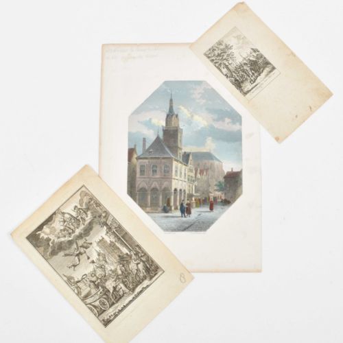 [Amsterdam] [Amsterdam and environs] Lot with ± 80 engravings, 18th-19th century&hellip;