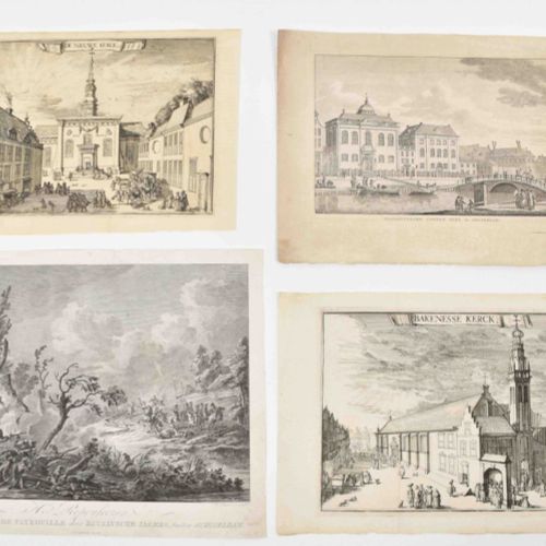 [Amsterdam] [Amsterdam and environs] Lot with ± 80 engravings, 18th-19th century&hellip;