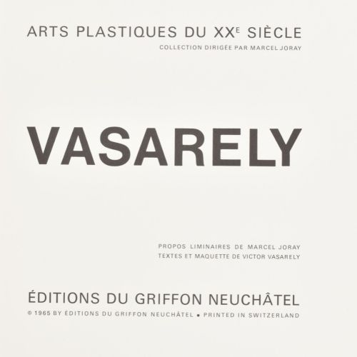 [Avant-Garde] Vasarely, complete 4 volume set of Arts Plastiques du XXe Siècle 瑞&hellip;
