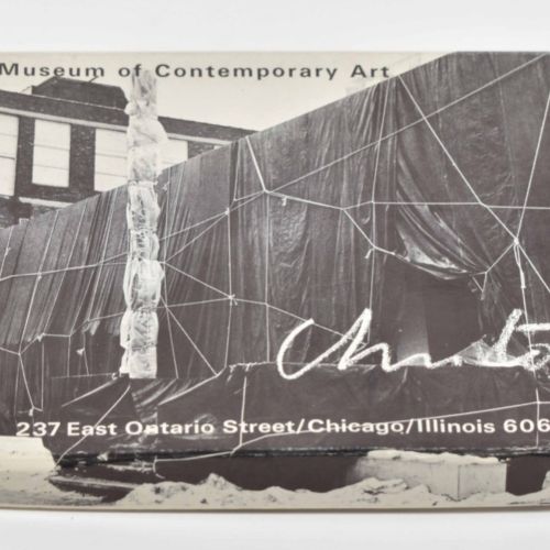 [Avant-Garde] Christo, signed card set Wrapped Museum of Contemporary Art 和《包裹的地&hellip;