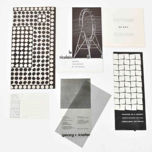 [Avant-Garde] Kinetic art, lot of 9 Incluye el folleto "Licht und Bewegung", muy&hellip;