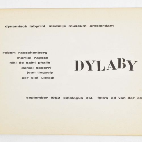 [Avant-Garde] Bewogen Beweging, Dylaby and Nul Trois catalogues saisissants publ&hellip;