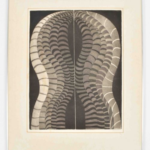 [Avant-Garde] Zero. Peter Boezewinkel Untitled, 1964. Etching in black and white&hellip;