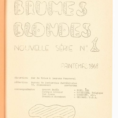 [Avant-Garde] Brumes Blondes 1,2,3,4,5,6,8 (all published) 几乎全套的荷兰唯一的超现实主义期刊的第一辑&hellip;
