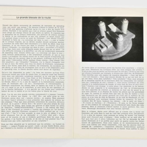 [Avant-Garde] Erik Dietmann catalogues and ephemera 为迪特曼于1966年12月16日至1967年1月15日在&hellip;