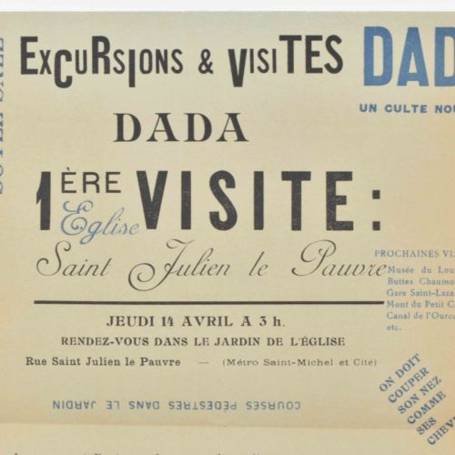 [Avant-Garde] Dada. Excursions & Visites Dada. 1ère Visite: Eglise Saint Julien &hellip;