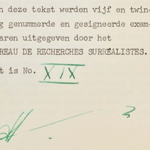 [Avant-Garde] Documentation from de Bureau de Recherches Surrealistes Amsterdam &hellip;