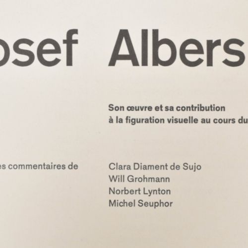 [Avant-Garde] Eugen Gomringer, Josef Albers 巴黎，Dessain et Tolra, 1972。精装。28 x 32&hellip;