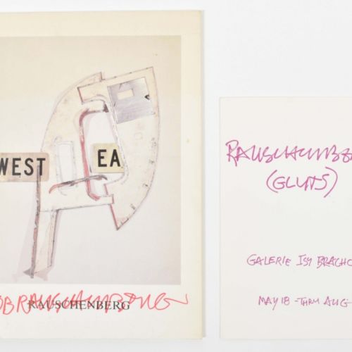 [Avant-Garde] Robert Rauschenberg, Gluts Brüssel, Galerie Isy Brachot, 1988. Bro&hellip;