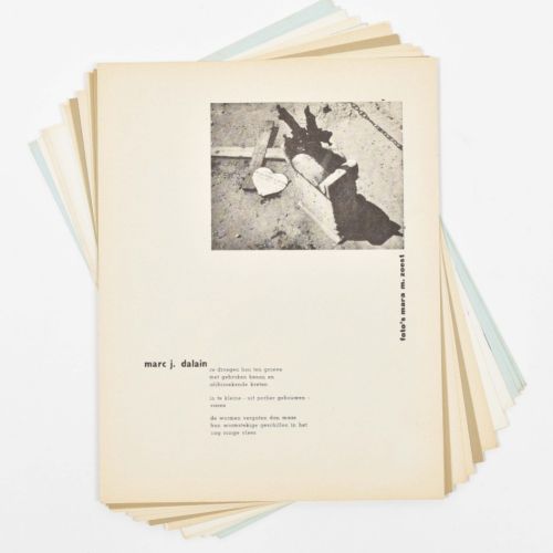 [Avant-Garde] PuntPointPunktPounkt 5/2 莫尔瑟尔，未命名的出版商，1962年。印刷的组合包装纸，27.5 x 21.5厘米&hellip;
