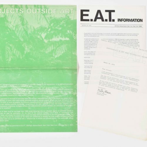 [Avant-Garde] Art & Technology lot Comprend : carton d'invitation pour Some More&hellip;