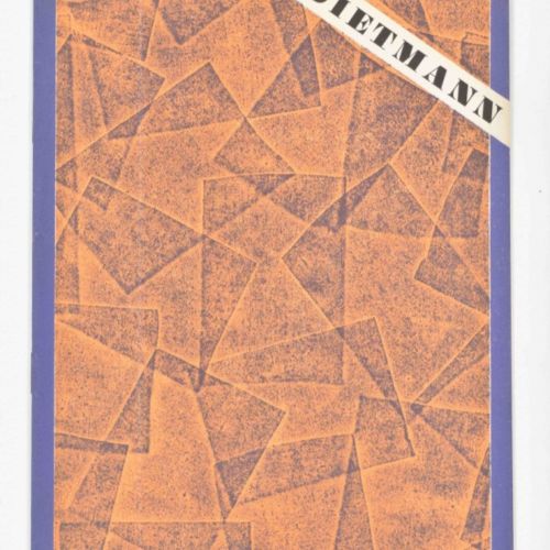 [Avant-Garde] Erik Dietmann catalogues and ephemera Luftpostumschlag, gedruckt a&hellip;