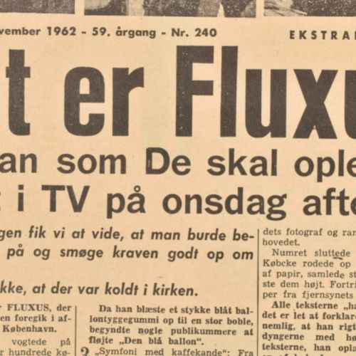 [Fluxus] Ekstra Bladet/ Politiken 哥本哈根，Fluxus Europe Editions, 1963年。Fluxus报纸卷由G&hellip;