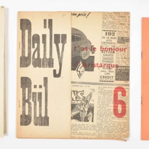 [Avant-Garde] Daily Bul, lot of 9 Tre numeri della rivista belga Daily-Bul (1957&hellip;