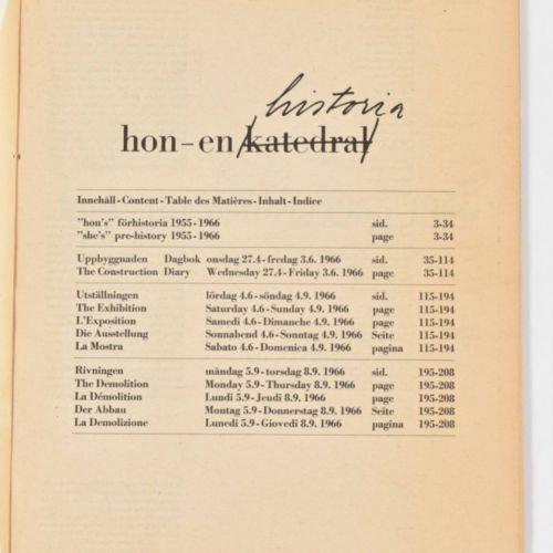 [Avant-Garde] Niki de Saint Phalle catalogues and ephemera Comprend : Hon-en kat&hellip;