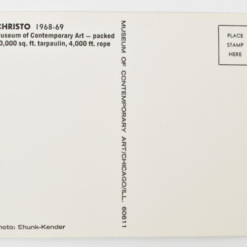 [Avant-Garde] Christo, signed card set Wrapped Museum of Contemporary Art and Wr&hellip;