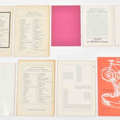 [Avant-Garde] Surrealist Magazines, lot of 9 Série complète de Medium, Communica&hellip;