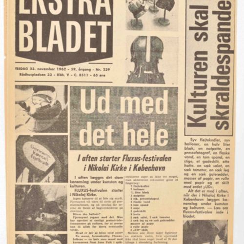 [Fluxus] Ekstra Bladet/ Politiken 哥本哈根，Fluxus Europe Editions, 1963年。Fluxus报纸卷由G&hellip;