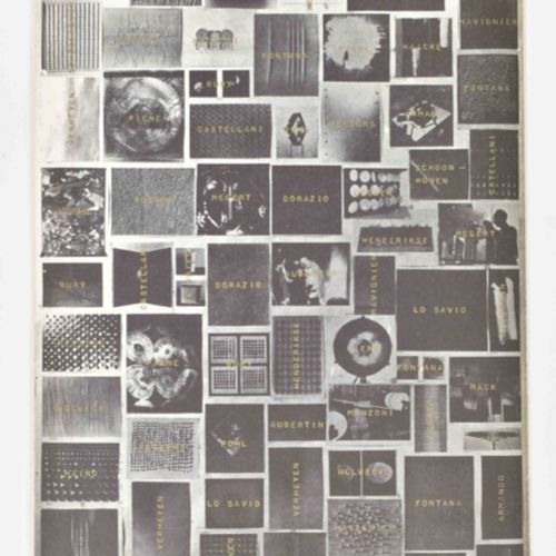 [Avant-Garde] 0: Tentoonstelling Nul. Amsterdam, Stedelijk Museum, 1962 硬质包装纸，26&hellip;