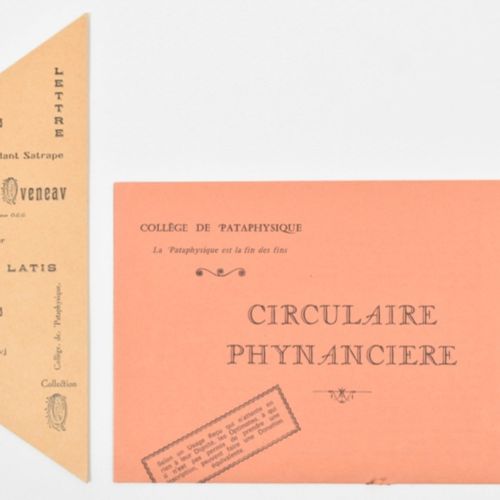 [Avant-Garde] Pataphysics, large lot Veröffentlichungen des Pariser Collège de P&hellip;