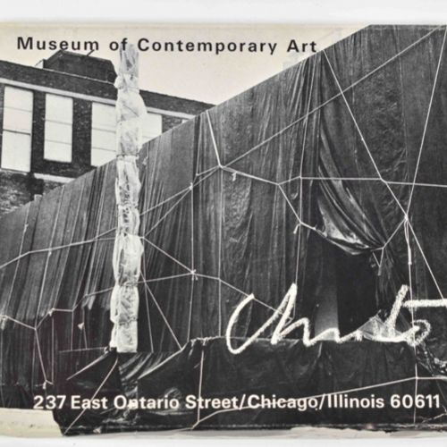 [Avant-Garde] Christo, signed card set Wrapped Museum of Contemporary Art and Wr&hellip;