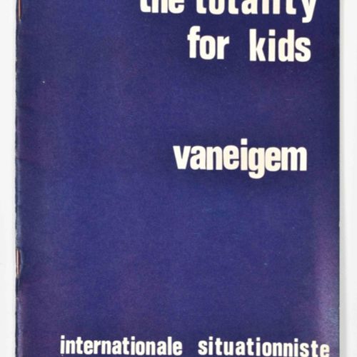 [Avant-Garde] Situationist International, lot of 5 Raoul Vaneigem, La totalità p&hellip;