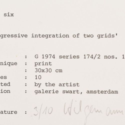 [Avant-Garde] Ewerdt Hilgemann, Book six 'progressive integration of two grids' &hellip;