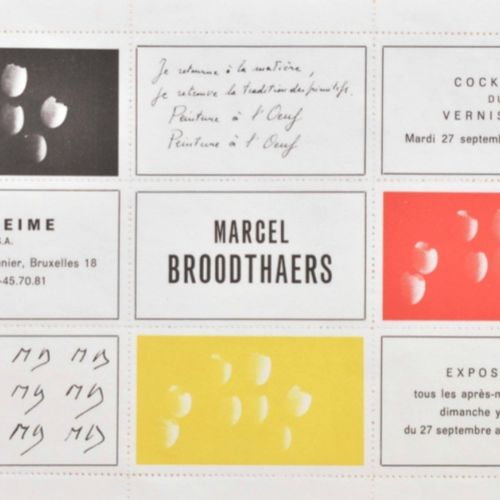 [Avant-Garde] Marcel Broodthaers: Dichter und Künstler. Die Sammlung Schmidt Tod&hellip;