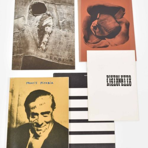 [Avant-Garde] Burri, Takis, Pistoletto, Picabia, lot of 5 Includes: Pistoletto. &hellip;