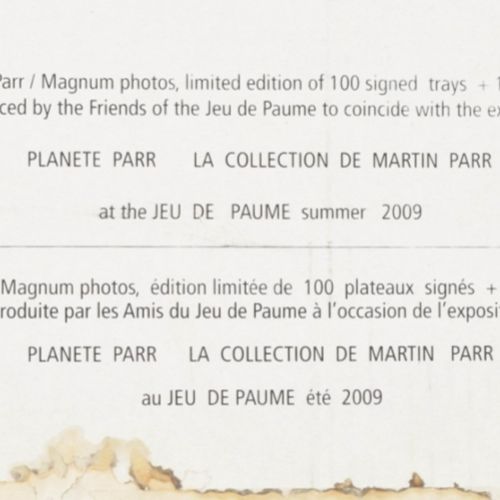 Null [摄影] 马丁-帕尔（生于1952年）。托盘编号56/100。签名，由Jeu de Paume之友制作，以配合展览Plante Parr.La Col&hellip;