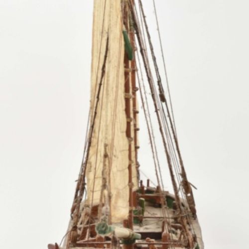 Null [古董，银/金，物品] [模型船] 荷兰高船Festina Lente的历史模型 荷兰双桅高船Festina Lente Maassluis MA 7&hellip;