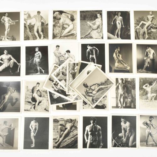 Null [情色] [同性恋] 布鲁斯-贝拉斯（1909-1974）31幅明胶银版画系列，包括男人的图像，在沙漠中，与伙伴，黑貂，树等不同系列。所有12.5 x&hellip;