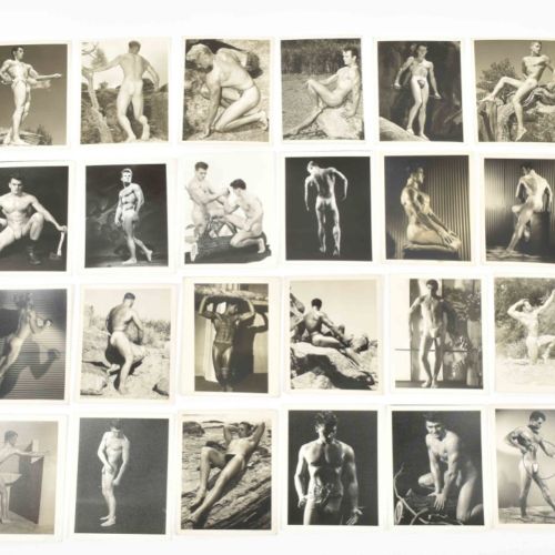 Null [情色] [同性恋] 布鲁斯-贝拉斯（1909-1974）31幅明胶银版画系列，包括男人的图像，在沙漠中，与伙伴，黑貂，树等不同系列。所有12.5 x&hellip;