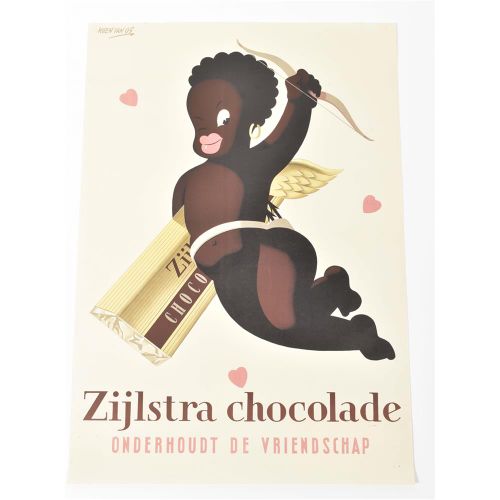 Null [Blanc sur noir] [Affiches] Os, K. Van (1910-83). Zijlstra chocolade onderh&hellip;