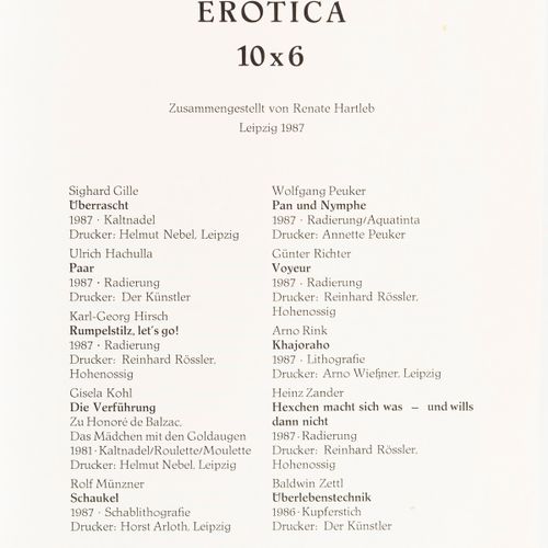 Leipziger Grafikmappe Erotika. 


6° portfolio grafico di Lipsia "Erotica 10 x 6&hellip;