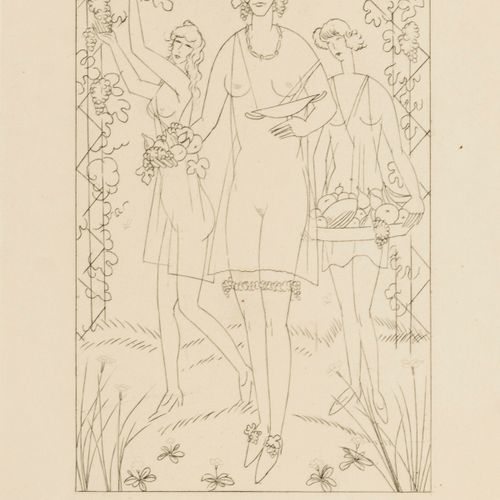 "IIIFrontispice". 


Allegorical erotic scene
Etching.
Plate: 15,5 x 19,8 cm.Fra&hellip;