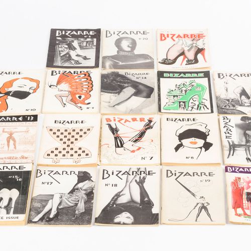 18 Erotik-Hefte "Bizarre" 


18 erotic booklets "Bizarre". 


21 x 13 cm.
Americ&hellip;