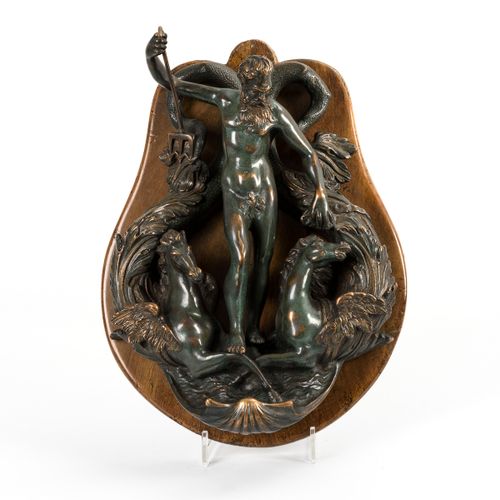 Poseidon Bronze. 


Venezianischer Türklopfer mit Neptun
Bronze grünlich patinie&hellip;