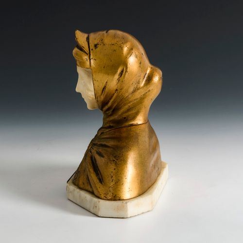 VAERENBERGH, Gustave van (1873 Gand - 1927 Schaerbeck). Weibliche Bronze-Alabast&hellip;